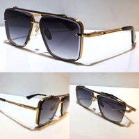 Мужчины популярные модели M Шесть солнцезащитных очков Металл старинные моды стиль очки солнцезащитные очки квадратные безрамоглавные UV 400 объектив поставляются с пакетом классический стиль
