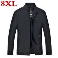 Men's Jackets 2021 8XL 7XL 6XL Plus Size High Quality Casual Autumn Standing Collar Coat Men Sportswear Mens Fashionable Jacket1