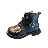 Botas para niños Zapatos para niños Zapatos de tobillo para niñas Calzado Use Niños Otoño Invierno Metal B9631