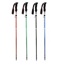 Trekking Poles Adjustable Anti Walking Sticks Hiking Ultra Cane 5-Sections For Outdoor Mountaineering
