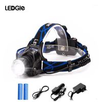 Adjustable Detachable LED Headlamp Rechargeable Outdoor Headlight Torch Rotatable Hands-free Zoomable Headlamps