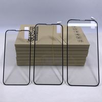 Fibra de carbono suave cubierta completa protector de pantalla de vidrio templado 3D para iPhone 13 Mini Pro Max Celular Celular Protectores Película X0917B