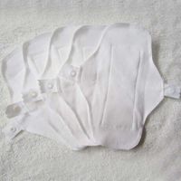 Women's Panties 5 Pcs Super Thin 100% Cotton Reusable Cloth Pads, Waterproof Lady Daily Use Panty Liners Women Feminine Hyqiene 17.5cm