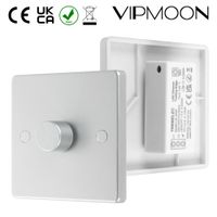 220V 200W Adjustable LED Dimmer Light Switch Lighting Control Ceiling Fan Speed Control Switch Wall Button Dimmer Switch