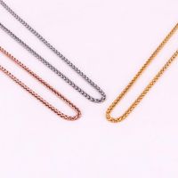 Pendant Necklaces 2021 Non-fading Simple And Personalized Braided Twist Chain Necklace Female Fashion 316 L Titanium Steel 18 K Gold