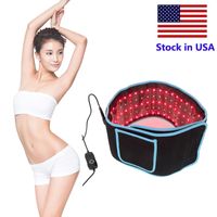 Stock in USA Body Slimming Belt 660NM 850NM Pain Relief fat Loss Infrared Red led Light Therapy Devices Large Pads Wearable Wraps belts