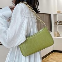 Evening Bags 2021 Fashion Solid Color Chain Shoulder Handbag...