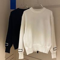 Sweater de suéter de manchas para mujeres de otoño de alta calidad sudadera con cartas para mujeres con capucha de hip hop blanca 2coloras 70913E