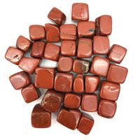 2021 1-2 cm 100g Cube Natural Red Jasper Crystal Tumbled Stone Gemstone Kamienie Mineralne Kamienie i kryształy