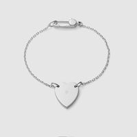 Donne cuore lettera collegamento catena braccialetto braccialetto regolabile 16-21 cm accessori gioielli moda regalo per amore amico