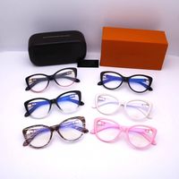 女性のための猫の目のサングラスのための贅沢な男性透明な近視のフレームフラットレンズフルフレームファッションサングラスPpfashionshop