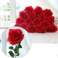 Fashion Multicolor Flowers Commonly Used Water Drop Rose Silk Craft Flowers Wedding Home Hotel Background Decoration