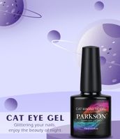Parkson 4-tlg-Katzen-Aug-Set mit freiem Geschenk Trauben Sie den Email UV agnetic Gel Polnisch glänzend Glitter Design 3D