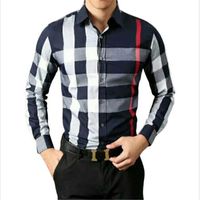 2022 luxury designer men's shirts fashion casual business social and cocktail shirt brand Spring Autumn slimminghi