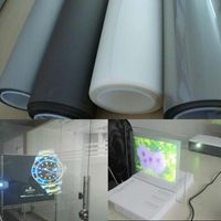 Holographischer Projektionsfilmklebstoff-Heckscheibe 1 stücke 1,52m x1m / 40inchx60inch mit 4 verschiedenen Farben Fensteraufkleber