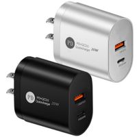 Charger rapide C QC3.0 USB-C PD EU US UK UK Travel Wall Chargers Pilders pour Samsung S20 S21 HTC Xiaomi Huawei Power Charger
