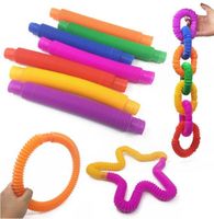 2021 toys Pop Fidget Children to vent toy telescopic corruga...