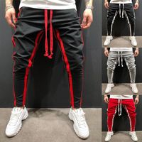 Мужские брюки досуг фитнес фитнес сшивание спортивные пять цветов M-XXXL Размеры спортивные штаны Мужчины Drawstring Super Fashion