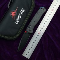 LEMIFSHE индивидуальные 535-3 S90V стальной складной нож с углеродной волокной ручкой Открытый кемпинг выживание кухня EDC инструмент