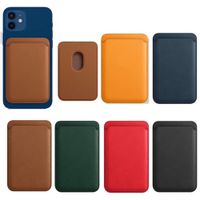 Luxury Card Bag Magsafing Магнитные кожаные кошельки Карты для головки для iPhone 12 Pro Max Mini Magsafe Case Smartphone