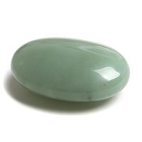 Зеленая авантрина чакра ладонь упала камни кристалл заживление гладкая форма мыла