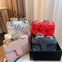 4 renk lüks orta omuz çantaları tasarımcıları gerçek deri m l mini zincirler çapraz cüzdan moda kadın çanta iplik iplik haberci çantası kontrol ekose çanta