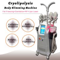 360 Derece Cryolipolysis Yağ Donma Vücut Zayıflama Makinesi RF Kırışıklık Temizleme Cilt Sıkılaştırma 4 Cryo Kolları Salon Kullanımı