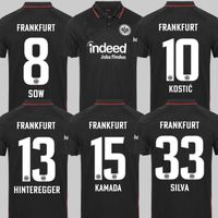 21 22 Eintracht Frankfurt Fussball Jersey 2021 2022 Die Adler Sau Silva Kostic Jovic Football Uniform Kids Kit Hasebe Kamada Hinteregger MAILLOT DE FUSE HEMD