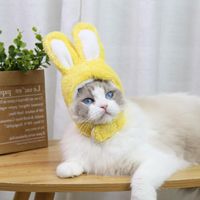 Cat Costumes Grappige Pasen Leuke Kostuum Warm Hat Hoofdtooi met Oren voor Katten Kleine Honden Hoofddeksels