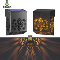 Solar Wall Lamps Outdoor Decorative Fence Lights Waterproof ...