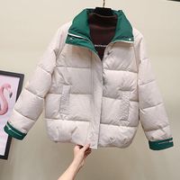 Mulheres para baixo parkas 2021 inverno mulheres jaqueta moda coreano solto engrossar de algodão curto acolchoado parka outwear casacos overcoat