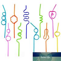 Crazy Loop Straws, (Pack of 50) Crazy Silly Colorful Reusable Drinking Straws Mega Pack BPA and PFOA Free