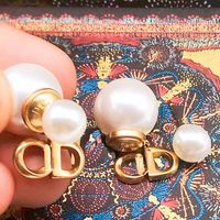 Design jewelry 2021 Pearl Earrings Fashion temperament earrings female 925 silver needle