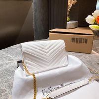 핑크 스기노 여성 대각선 가방 패션 디자이너 편지 패턴 하나 어깨 체인 가방 고품질 핸드백 상자