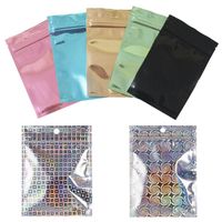 False Eyelashes Est 100 50pcs Wholesale Pink Gold Blue Holigraphic 3D Fake Eyelash Packaging Bag Jewelry Gift Lashes Baggies Box