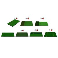 Golf Training Aids 1set Practice Mat With Rubber Tee Hitting...