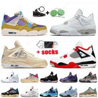 With socks 2021 Womens Mens Basketball Shoes 4 4s Taupe Haze...