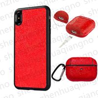 Two- Pieces Set Fashion Designer AirPods Case For Apple Earph...