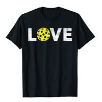 Herren T-shirts Pickleball Liebe Geschenkhemd für Männer Frauen Jungen oder Mädchen Baumwolle Tops T-Shirts T-Shirts T-Shirts Normales Design