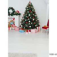 60x90cm Natale a tema per interni fotografia materiale camino albero di natale bambini ritratto fondali per foto studio puntelli 21712 YXSD-13