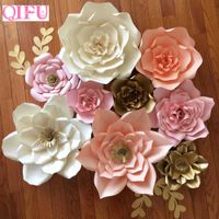 QIFU DIY Paper Flowers Wall Decorations Children Po Background Artificial Flower For Wedding Favors And Gifts Paper Flowers T191029