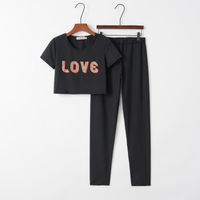 Women's Tracksuits Letter Love Nice 2021 Design Fashion Suit Set Women Tracksuit Two-piece Style Outfit Sweatshirt Sport Wear1