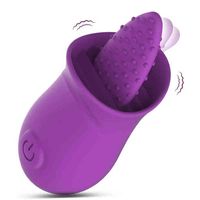 NXY Vibrators g Spot Vibrator Powerful Clitoral Licking Massager Vagina Stimulation 10 Mode Soft Tongue Nipple Clit Tickler for Women 1209