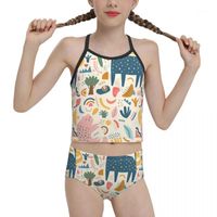 Women&#039;s Swimwear Anime Boho For Children Young Girl Print Kids Shower Biquini 2021 Wholesale Brand Swimming Suit