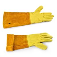 Leather Breathable Gauntlet Gloves Rose Pruning Long Sleeve ...