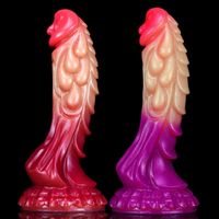 NXY Dildosdongs Dragon Mostro Enorme pene con ventosa grande Dick Animal Anale Vagina Massager Masturbatore per uomo Donna Sex Toys 220125