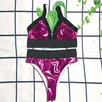 Laserowy Bikini Zestaw Micro Swimsuit Kobiety Push Up Galaretki Kolor Sexy Swimwear Bandaż Bandaż Garnitur