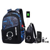 Luminous oxd bags teenage boys large for teenagers bagpack high school backpack student casual travel bag