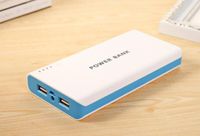 Power Bank 20000mAh Extern batteri Backup Pack Universal Dock Dual USB för iPhone 4 4S 5 HTC Ipad Laptop