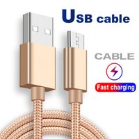 USB-кабель Тип C кабели синхронизации данных зарядки телефона толщина толщина сильная плетена Micro премиум-нейлон 1 м 2 м 3 м